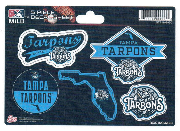 Tampa Tarpons 5pk. Sticker Sheet