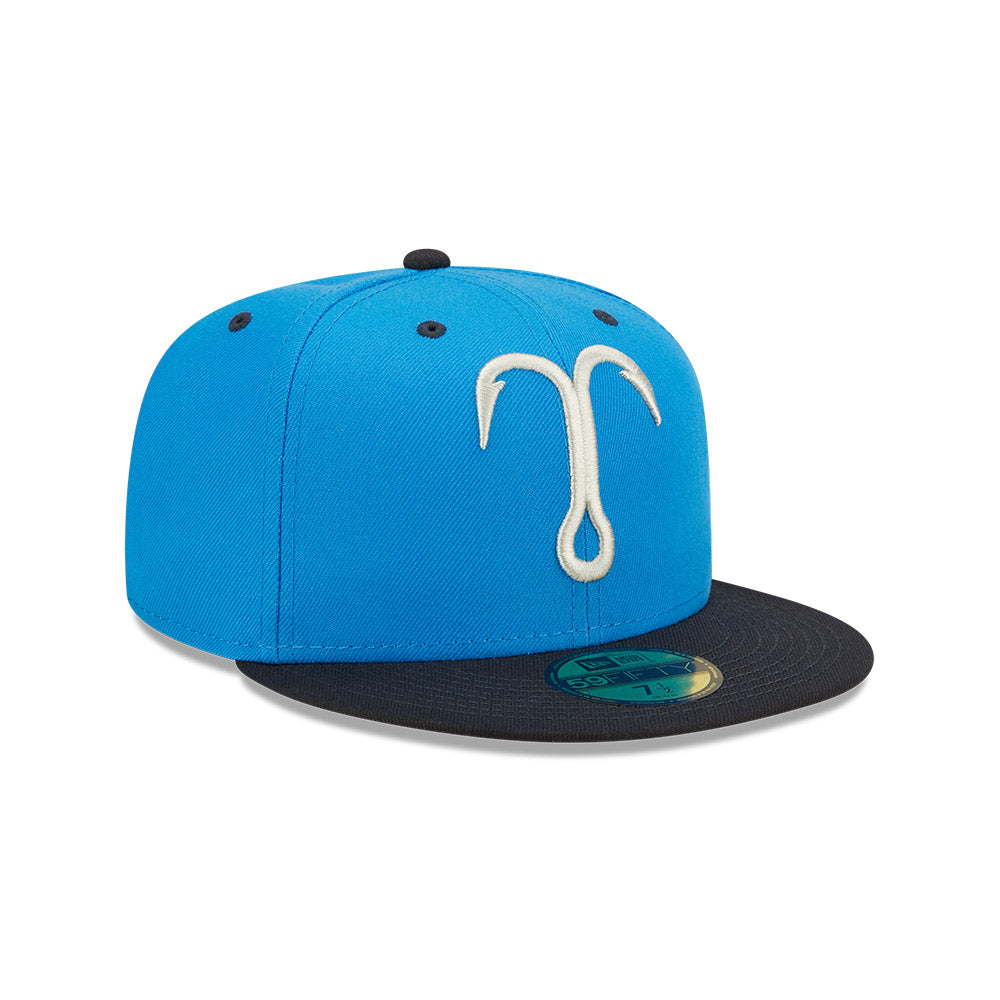 Tampa Tarpons Minor League Baseball/Trucker's Cap/Hat Snap-Back White  & Lt Blue